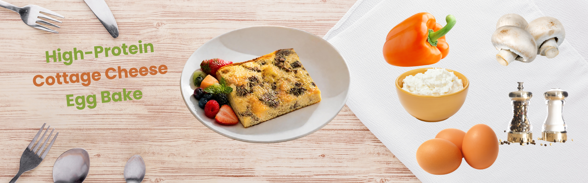 High-protein cottage cheese egg bake High-protein cottage cheese egg bake