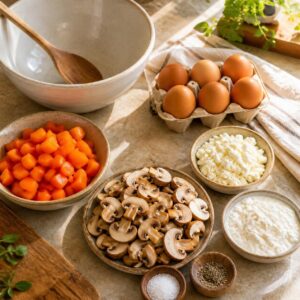 High-protein cottage cheese egg bake ingredients High protein cottage cheese egg bake ingredients