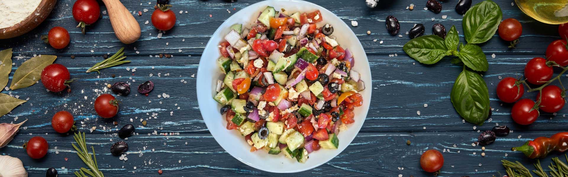 Mediterranean Tomato and Cucumber Salad