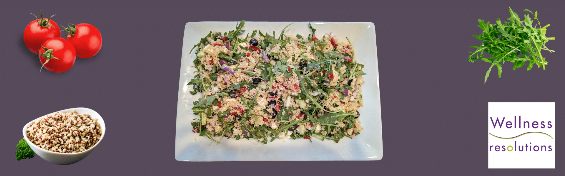 Rachel Roberts Wellness Resolutions Quinoa Arugula Salad Providence Weight loss