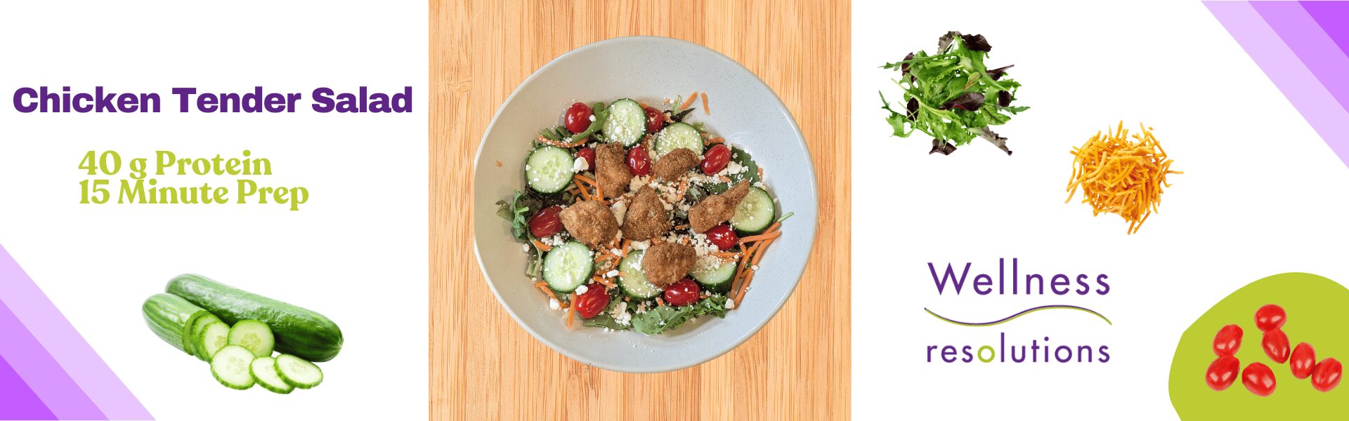High Protein Chicken Tender Salad recipe