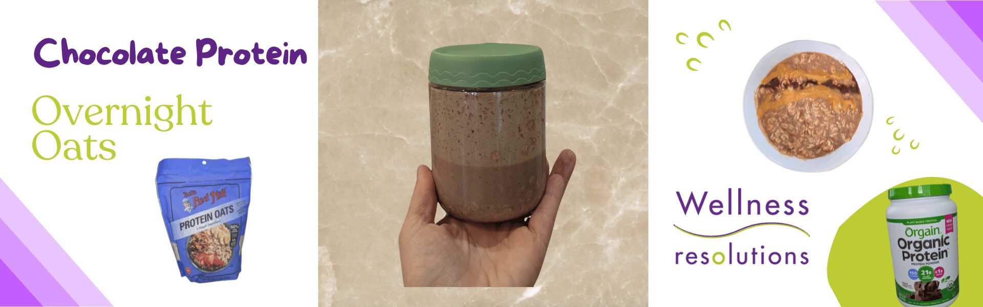 High Protein Chocolate Overnight Oats