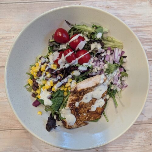 High Protein Southwest Chicken Salad Recipe