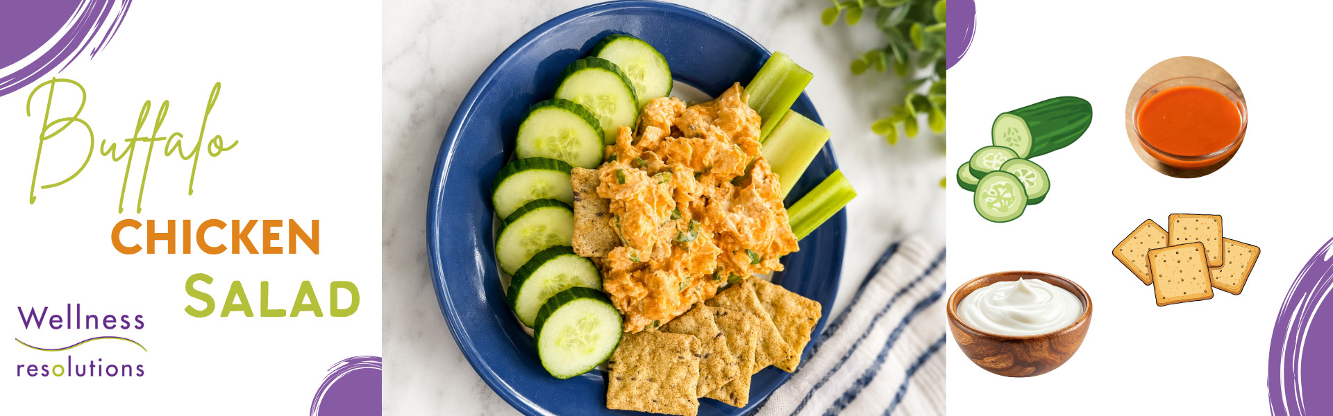 Healthy High Protein Buffalo Chicken Salad Buffalo Chicken Salad Wellness Resolutions