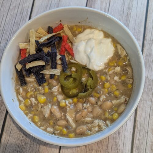 Crockpot chicken chili