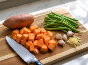 chicken and sweet potato sheet pan dinner, chicken and sweet potato sheet pan dinner